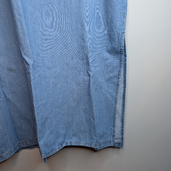 Vintage 90s Only Denim Size 20 Smock Overall Shift Style Dress - Picture 5 of 11